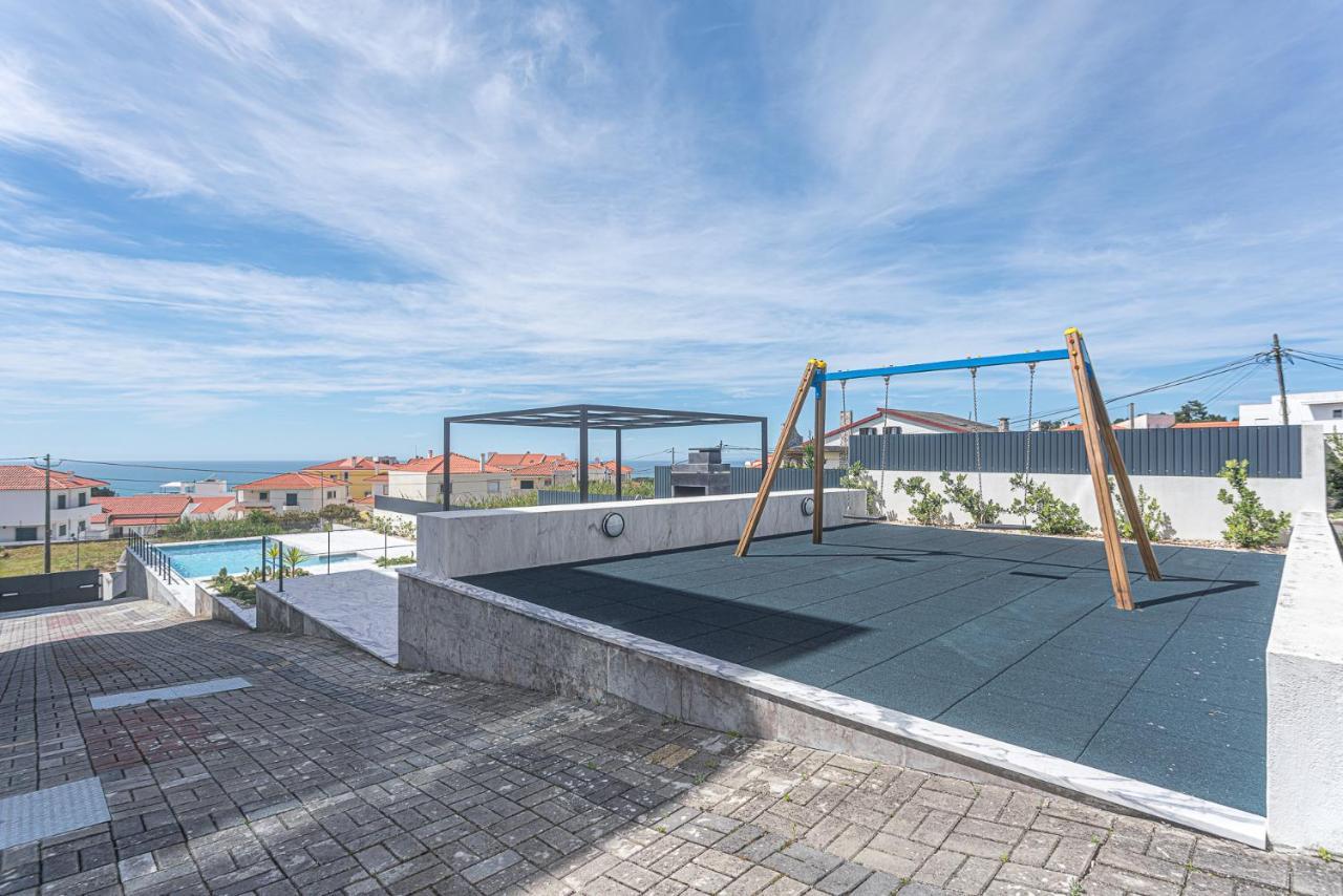 Apartamento T3 mar Azul Appartamento Nazaré Esterno foto
